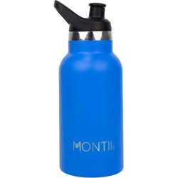 MontiiCo Mini thermosfles - dubbelwandig RVS - 350ml - Blueberry blauw