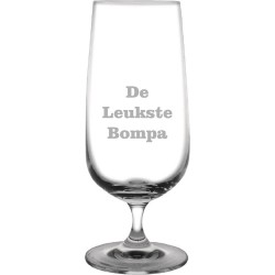 Bierglas op voet gegraveerd - 41cl - De Leukste Bompa