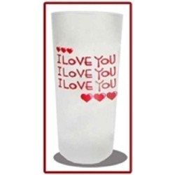 Gifa - Grafix - glas - I love you rood-rood - 300 ml