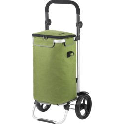 Shoppingcruiser ® ‘Allround’ Boodschappentrolley | Boodschappenwagen met koelvak | Afneembare schoudertas | Waterafstotend | Groen