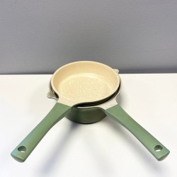 Mini Inductie Koekenpan en pot set PyeongAhn Olive