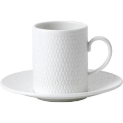 Wedgwood - Gio Espressokop & Schotel - 70ml - Wit