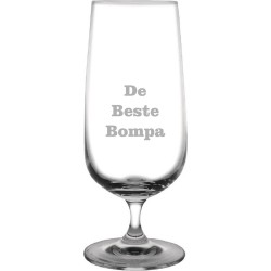 Bierglas op voet gegraveerd - 41cl - De Beste Bompa