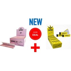 COMBIDEAL VLOE+TIPS JUMBO PINK VLOE KS SLIM BOX/50+JUMBO YELLOW MELLOW FILTER TIPS BOX/100