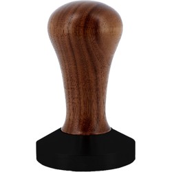 BaristaPro Koffie Tamper - Waalnoothout - Teflon Flat Base - 58mm