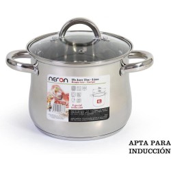 Neron - Soeppan - 4L - met glazen deksel (20cm)