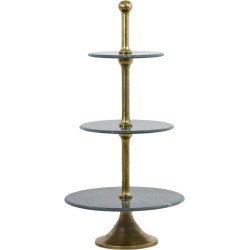 etagere 3 laags 51x100cm vermentino marmer