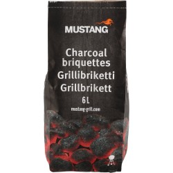 Mustang Houtskoolbriketten 2 kg - Houtskool - Briketten - barbecue briketten - hardhout