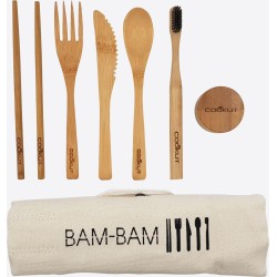 COOKUT Bamboo Bamboo Meal Kit with Toothbrush