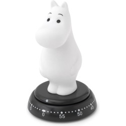 Bengt EK Design - Kookwekker - Nijlpaard Moomin - 60 minuten - Plastic - Wit