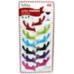 DCI Antler Drink Markers 2PCS x 6Colors: red, green, blue, brown, purple, and Pink