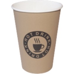 Pro - Koffiebeker - hot drink - 150 ml Ø 70mm bruin karton