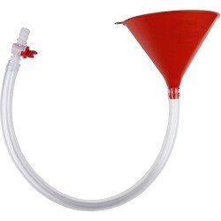 Drank-spellen.nl Biertrechter - Beerbong -  Drankdispenser met Kraan - Rood - 1,3 L inhoud