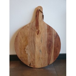 Tapaz / snijplank rond 50x65 cm van mango hout
