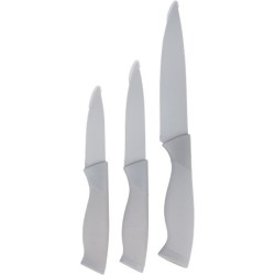 3 stuks roestvrije stalen messenset diverse afmetingen
