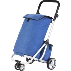 ShoppingCruiser® ‘3-Wheel’ Boodschappentrolley | Boodschappenwagen met koeltas |Afneembare boodschappentas | Waterafstotend | Blauw