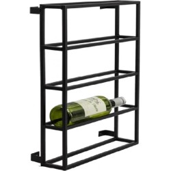 Nirax Wijnrek - Wijn - Flessenrek - Wijnhouder - Zwart metaal - Vintage - Industrieel design