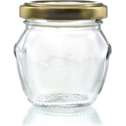 Ornina - 100ml sierpot van glas - honing - jam - weckpot - weckpotten