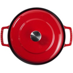 The Good Food Factory Cocotte bistrot 28 cm, rood - Per stuk