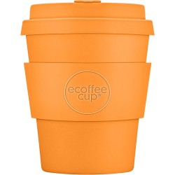 Ecoffee Cup Alhambra PLA - Koffiebeker to Go 240 ml - Oranje Siliconen
