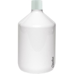 Lege Apothekersflessen Plastic 500 ml - PET Naturel 28 met witte gladde dop – navulbaar - 10 stuks – leeg