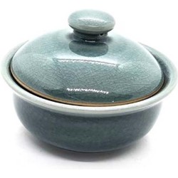 Dekschaal - Schaal met deksel - Kom met deksel - Celadon Blauw 10.5 cm (2 stuks)