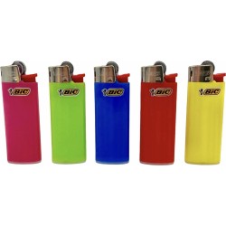 BIC mini lighter aanstekers - 5 stuks - verschillende kleuren