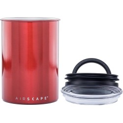 Planetary Design USA - Airscape® Classic 500gr. - Rood - voorraadpot - voorraadbus koffie - voorraadblik - luchtdicht en vers - RVS