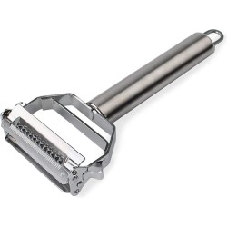 IGOODS Dunschiller Roestvrijstalen 2-in-1 Julienne Dunschiller Perfect voor Wortel Aardappel Meloen Gadget Groente Fruit