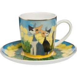 Goebel - Rosina Wachtmeister | Mok - Koffie/Thee Beker Primavera | Kop en schotel, Porselein, 100ml