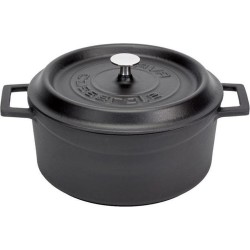 Lava - Casserole Rond Matt Black/Black 320 Mm 10.00 Ltr