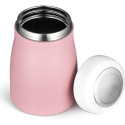 Ecoffee Cup Local Fluff - Softail Short Warm/Koud Dubbelwandig Thermosfles - 500 ml - Roze