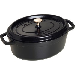 Staub - Ovale cocotte 29 cm - zwart