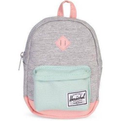 Herschel Supply Co Herschel Heritage Mini Light Grey Crosshatch/Yucca/Peach Rubber