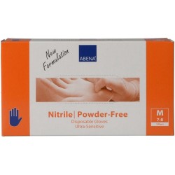 Wegwerp Handschoenen - MAAT M (Medium) - Nitril - Poedervrij - Latex Vrij - Blauw - 100 STUKS