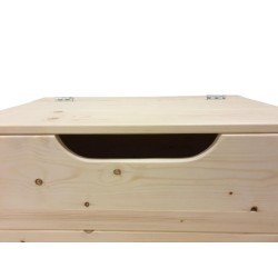Sanderswoodworks Kick Speelgoedkist Vurenhout - 90Lx50Dx50H cm - hout