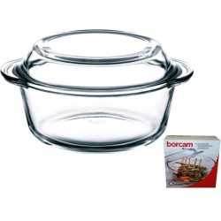 Borcam - Glazen Ovenschaal Met Deksel - 2100 ml