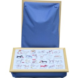 CW Laptray, Schoottafel, Schootkussen, Laptopkussen, Dienblad met kussen Honden door Tyrrell Katz - 40x30 cm