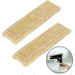 Microvezel Overtrek Cleaning Pads Geschikt Voor Kärcher Window Vac WV 1/WV 2/WV 5/WV 6 (Premium/Plus) -  Ruitenreiniger - Vervang Doekjes Reinigingspads - Reserve Window Cleaning Reinigingsdoekjes -  Vervangdoeken - Set Van 2 Stuks