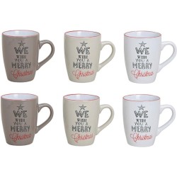 G. Wurm, We Wish You a Merry Christmas mok, kop, beker, 350 ml, 6 stuks