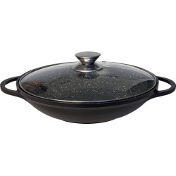 PT Cooking | Wok inclusief deksel | 36cm |Kleur black   | Alle Warmtebronnen | DAW36