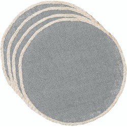 Placemats, Set van 4 Stuks, Geweven, Grijs, 39 cm - Creative Tops