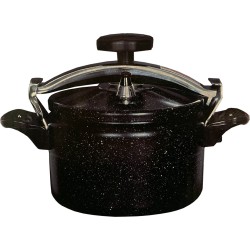 Kookkunst Holland 7 liter snelkookpan aluminium zwart 24 cm - inductie - pressure cooker