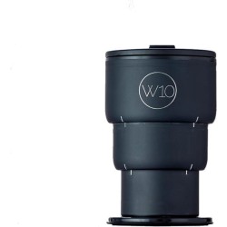 W10 Portobello - RVS opvouwbare thermosbeker / reisbeker voor zowel warme als koude dranken - 400 ml - Zwart