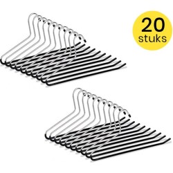 Life’s Green Broekhangers met antislip – Kledinghangers – Klerenhangers – Broek en Rok Houder - Set van 20 stuks