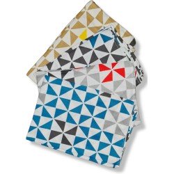 Theedoek -Theedoeken - set van 4 - 50x70 cm - Keukendoek - keukendoeken - hoofdkleur Blauw -100% katoen - Budget