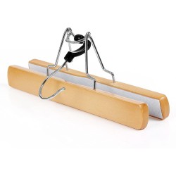 Hoppa! Broekspanner - Hout - Naturel - 12 Stuks