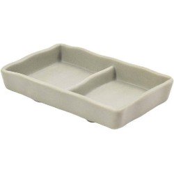 Cheforward Schaal 2-vaks Endure Melamine Bruin 13x8x2,5 cm