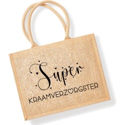 Glittertas cadeau kraamverzorgster kraamhulp-super kraamverzorgster