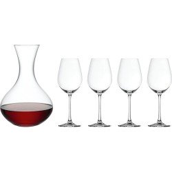 Spiegelau - Decanteerset "Salute" - 1x karaf, ( inhoud: 1,5 l ) - 4x rode wijnglazen